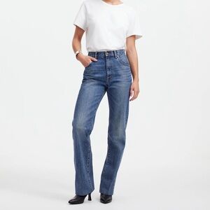 Alexa Chung for Madewell bootcut "The Alexa Dream Jean" in Croswell wash